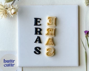 ERAS Clay Cutters, Set of four cutters, Tswift Clay cutter Collection, Statement Clay Cutter, Polymer Clay Cutter, Clay Cutters