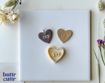 Reputation Heart Clay Cutter, Rep Heart Clay Cutter, Tswift Clay Cutter, Polymer Clay Cutter, Embossed Clay Cutter