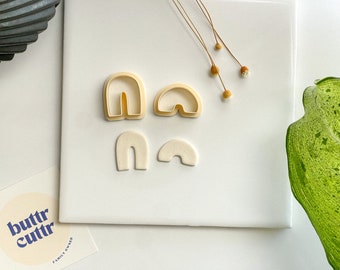 Essential Arch Clay Cutter Set, Or Individual, Polymer Clay Cutter, Organic Arch Shape, 3d print clay cutters