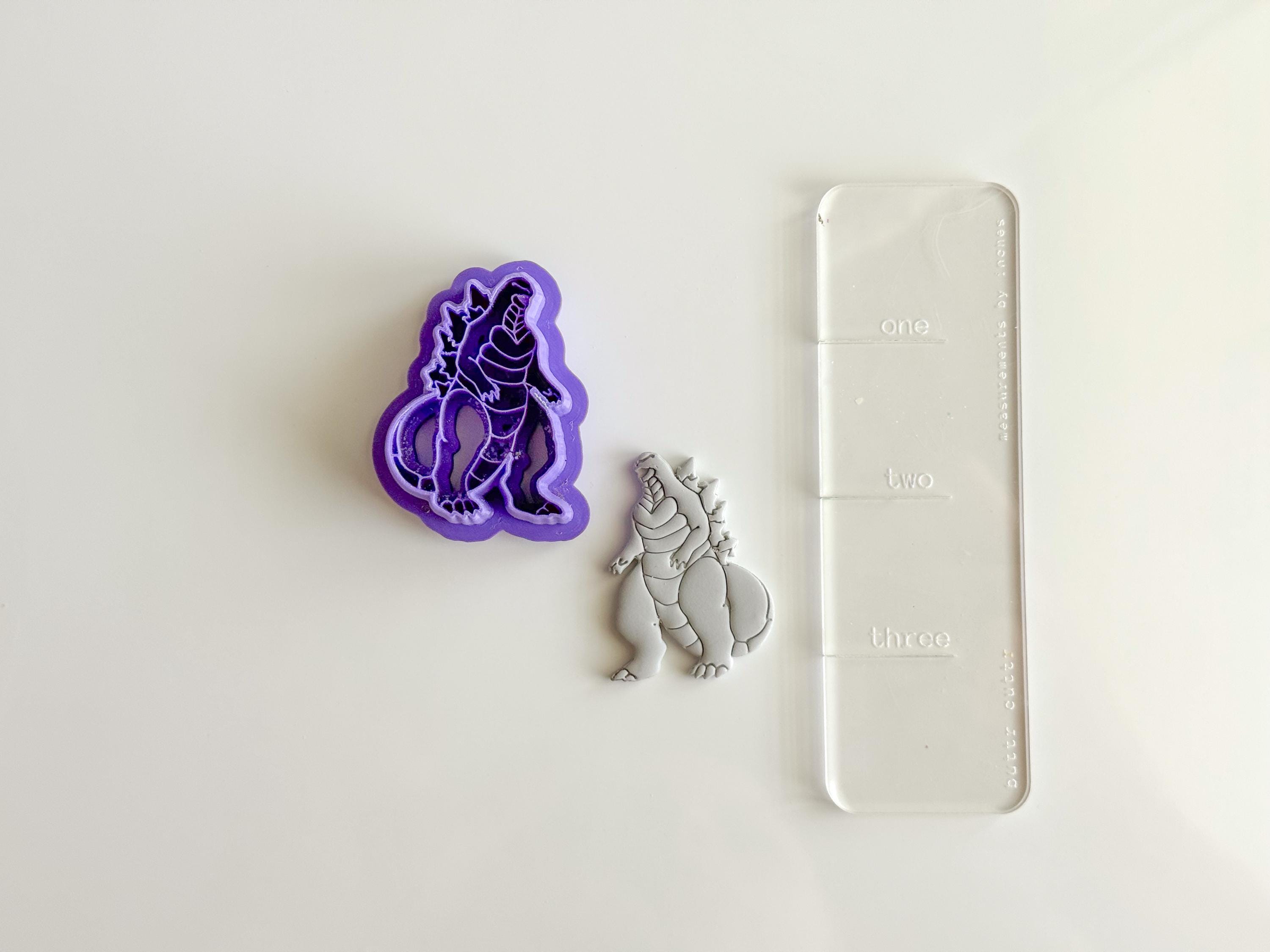 Godzilla Polymer Clay Cutter – 3D Printed Kaiju Clay Tool – Monster ...