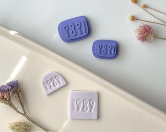 1989 Clay stamp, Tswift Clay Cutter, Polymer Clay Cutter