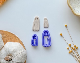 Simple Ghost clay cutter, Halloween Clay Cutter Available in Polymer Clay Cutter