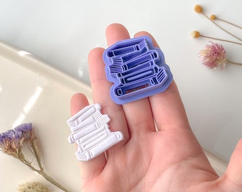 Stacked books clay cutter, Tswift Clay Cutter, Polymer Clay Cutter