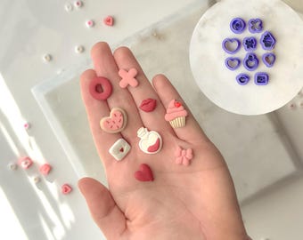 Valentines Stud Clay Cutters, Approximately .5” , Purchase as bundle or separately, Larger size Options available through separate listings