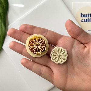 Western Daisy Clay Cutter, Flower Clay cutter, polymer clay tool, unique shaped clay cutter, 3D printed cutter, Cowgirl cutters, gem shape