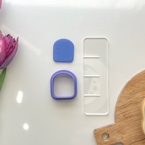 Rounded Rectangle Clay Cutter, Polymer Clay Cutter, Basic and Everyday Clay Cutters