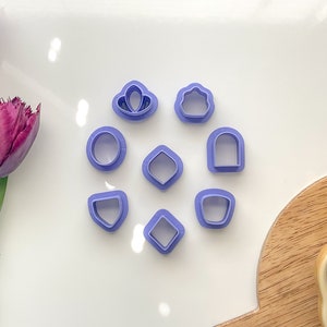 Stud Topper Clay Cutters, Available individually and as a set, Polymer Clay Cutter, Basic and Everyday Clay Cutters
