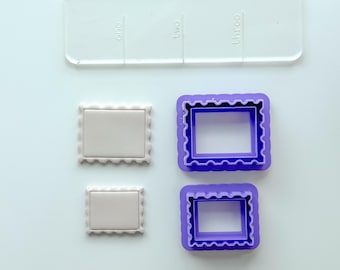 Stamp Clay Cutter, Polymer Clay Cutter, Two size options, 1in, 1.5in