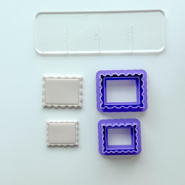 Emporte-pièce pour pâte à tampons, Emporte-pièce en pâte polymère, Deux options de taille, 1 pouce, 1,5 pouce