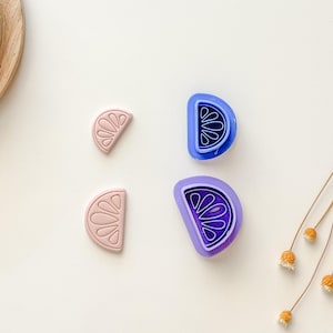 Citrus Slice Embossed Clay Cutter | Polymer Clay Cutter | Fruit Clay Cutter | Spring Cutters |