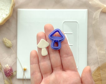 Groovy Mushroom Clay Cutter, 1 inch, Polymer Clay Cutter