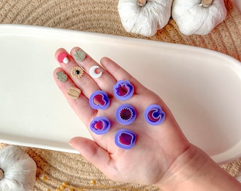 Lerutstickare till höstkonturer, 1,5 cm, Halloween-utstickare, köp som paket eller separat, utstickare till polymerlera, läskiga lerutstickare,