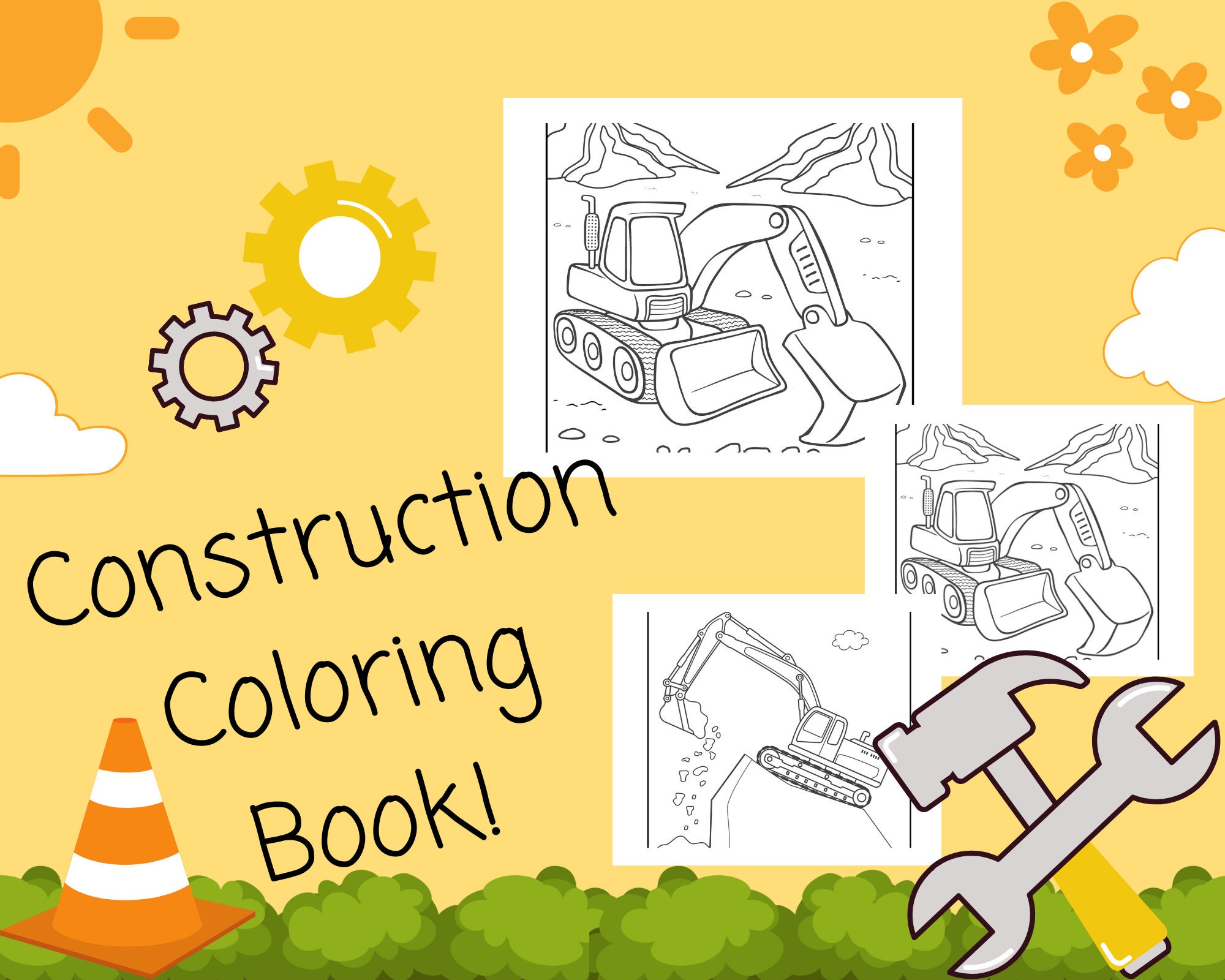 Construction Cone Coloring Pages
