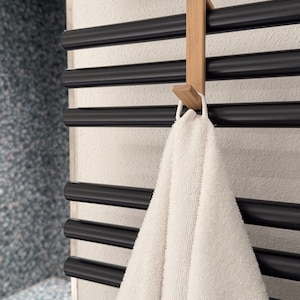 Porte-serviettes en bois de chêne avec aimant. à partir de 2 paires LIVRAISON GRATUITE Code GRATUIT durable, beau et précieux. Excellente idée cadeau. image 3