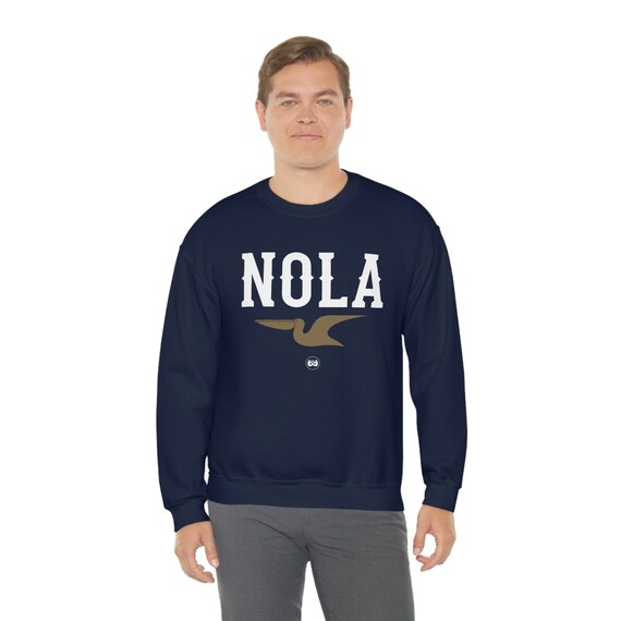New Orleans NOLA Pelicans Navy Sweatshirt Unisex Heavy Blend Crewneck Sweatshirt Etsy