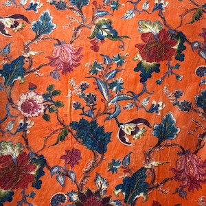 Bengal Tiger Print Velvet Fabric | Indian Tiger, Brwon Upholstery image 7