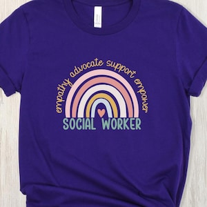Social Worker Empowerment Tshirt, Supportive Tee, Empathy Advocate Shirt, Unisex Jersey Top