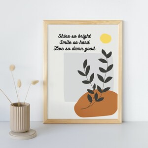 Printable art, downloadable art, motivation art, happy thoughts, happy art