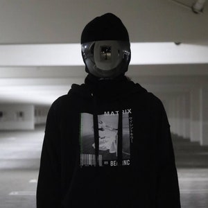 y2k streetwear graphic HOODIE MATRIX, y2k graphic hoodie, streetwear hoodie, y2k clothing, streetwear clothing, urban style hoodie