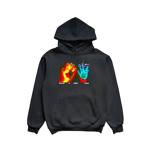 y2k streetwear graphic HOODIE THERMAL, y2k graphic hoodie, streetwear hoodie, y2k clothing, streetwear clothing, urban style hoodie