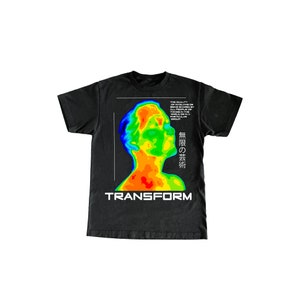 y2k streetwear graphic T-SHIRT TRANSFORM, y2k graphic shirt, streetwear shirt, y2k clothing, streetwear clothing, urban style shirt