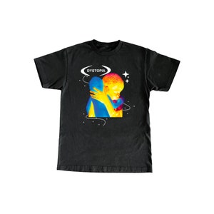 y2k streetwear graphic T-SHIRT DYSTOPIA, y2k graphic shirt, streetwear shirt, y2k clothing, streetwear clothing, urban style shirt
