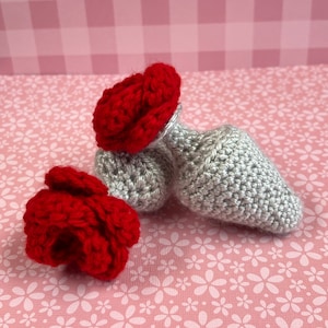 Crochet Butt Plug w/ Rose