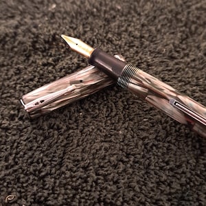 Waterman volbloed vest set met pennen en potloden / vintage vulpen jaren 1930 / MFS-4 buigt mee tot meer dan 2,4 mm