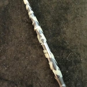 Zwart met crèmekleurige bureaupen / Vintage vulpen uit de jaren 1930 / Zachte MFS-2 tot 308