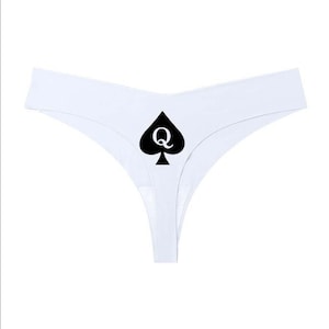 QOS, lingerie, panty, cuckold, hot wife WHITE color
