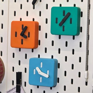 IKEA SKADIS Clock - Various Colours - Pegboard - SKADIS Accessories Attachments - Craft Organisation - Pegboard Storage - Craft Accessories