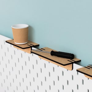 IKEA SKADIS Shelf - Pegboard - Skadis Accessories Attachments - Craft Organisation - Peg Board Storage - Organiser - Eco-Friendly - Crafting