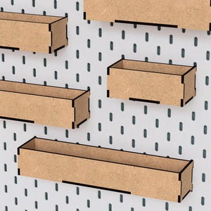 IKEA SKADIS Shelf - Pegboard - Skadis Accessories Attachments - Craft Organisation - Peg Board Storage - Organiser - Eco-Friendly - Crafting