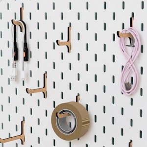 IKEA SKADIS Hooks - Multi Buy - Pegboard - Skadis Accessories Attachments - Craft Organisation - Pegboard Storage - Organiser - Eco Friendly