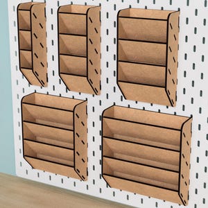 IKEA SKADIS Shelf - Pegboard - Skadis Accessories Attachments - Craft Organisation - Peg Board Storage - Organiser - Eco-Friendly - Crafting