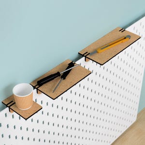 IKEA SKADIS Shelf - Pegboard - Skadis Accessories Attachments - Craft Organisation - Peg Board Storage - Organiser - Eco-Friendly - Crafting