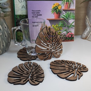 Handmade Wooden Coasters - Set of 2,4,6 - Eco Friendly Coasters - Recycled Coasters - Kitchen Decor - Housewarming - Natural Coasters - Gift