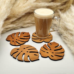 Handmade Wooden Coasters - Set of 2,4,6 - Eco Friendly Coasters - Recycled Coasters - Kitchen Decor - Housewarming - Natural Coasters - Gift