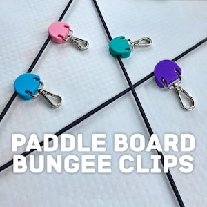 Paddle Board Bungee Clip - Kayak Holder Clip - Stand Up Accessories - Paddleboard Essentials - Inflatable Storage - Water Sports Gear - SUP