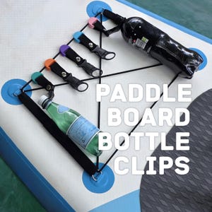 Paddle Board Bottle Holder - Kayak Drink Clip - SUP Accessories - Paddleboard Essentials - Inflatable Storage - Water Sports Gear - SUP