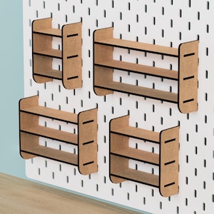 IKEA SKADIS Shelf - Pegboard - Skadis Accessories Attachments - Craft Organisation - Peg Board Storage - Organiser - Eco-Friendly - Crafting