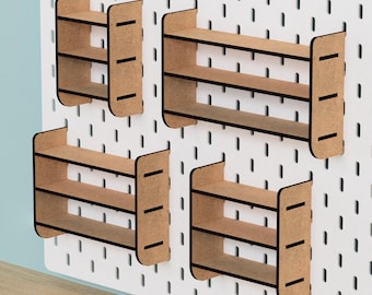 Estantería de almacenaje IKEA SKADIS (varios tamaños) - Accesorios para organizar manualidades con tablero perforado