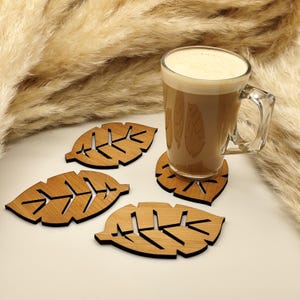 Handmade Wooden Coasters - Set of 2,4,6 - Eco Friendly Coasters - Recycled Coasters - Kitchen Decor - Housewarming - Natural Coasters - Gift