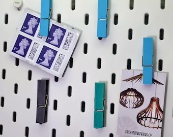 IKEA SKADIS Peg Holders (Multipack) - Various Colours - Pegboard Craft Organisation Accessories