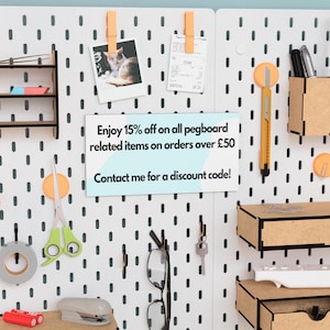 IKEA SKADIS Drawers - Pegboard - Skadis Accessories Attachments - Craft ...