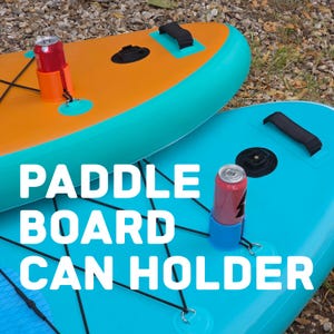 Paddle Board Can Holder - SUP Drink Holder - Stand Up Accessories - Paddleboard Essentials - Beverage Caddy - Water Sports Paddleboard Gear