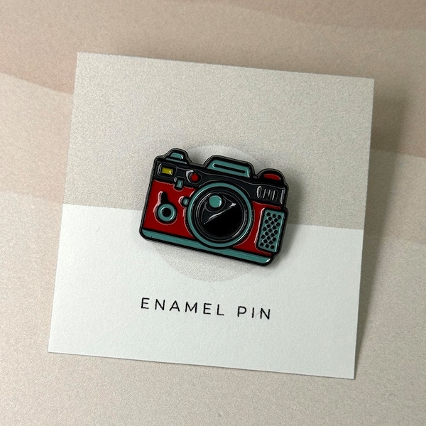 Camera Photo Photographer Pin Funny Lapel Pin Hard Enamel Pin Cute Enamel Pin Alloy Pin Hard Enamel Pins Gift For Her Birthday Gift For Him