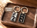 Personalized Film Strip Photo Keychain Photo Booth Custom Metal Keychain Couples Gift Anniversary for Him Her Boyfriend Girlfriend