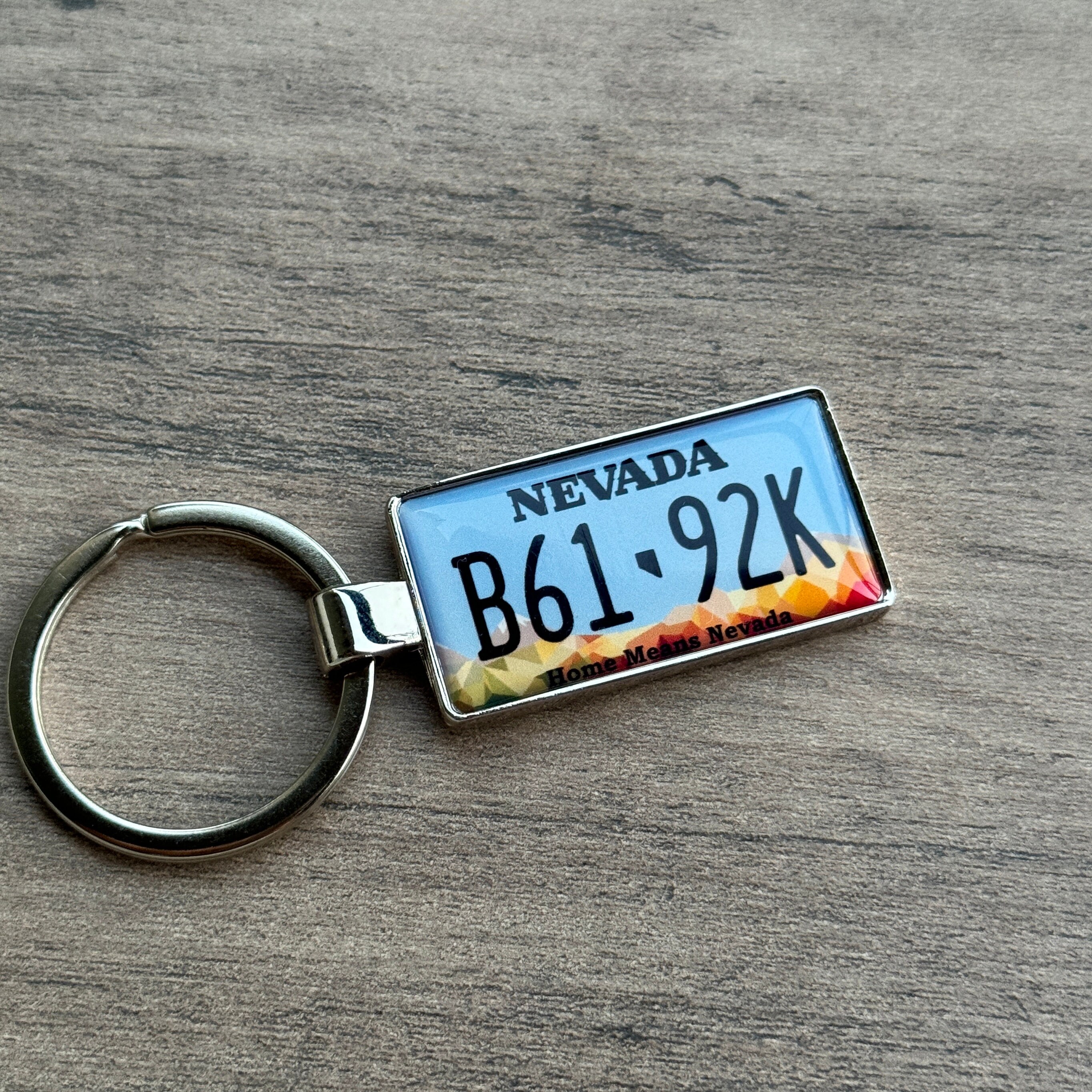 Car License Plate Keychain, Custom License Plate Keychain, Car Keyring