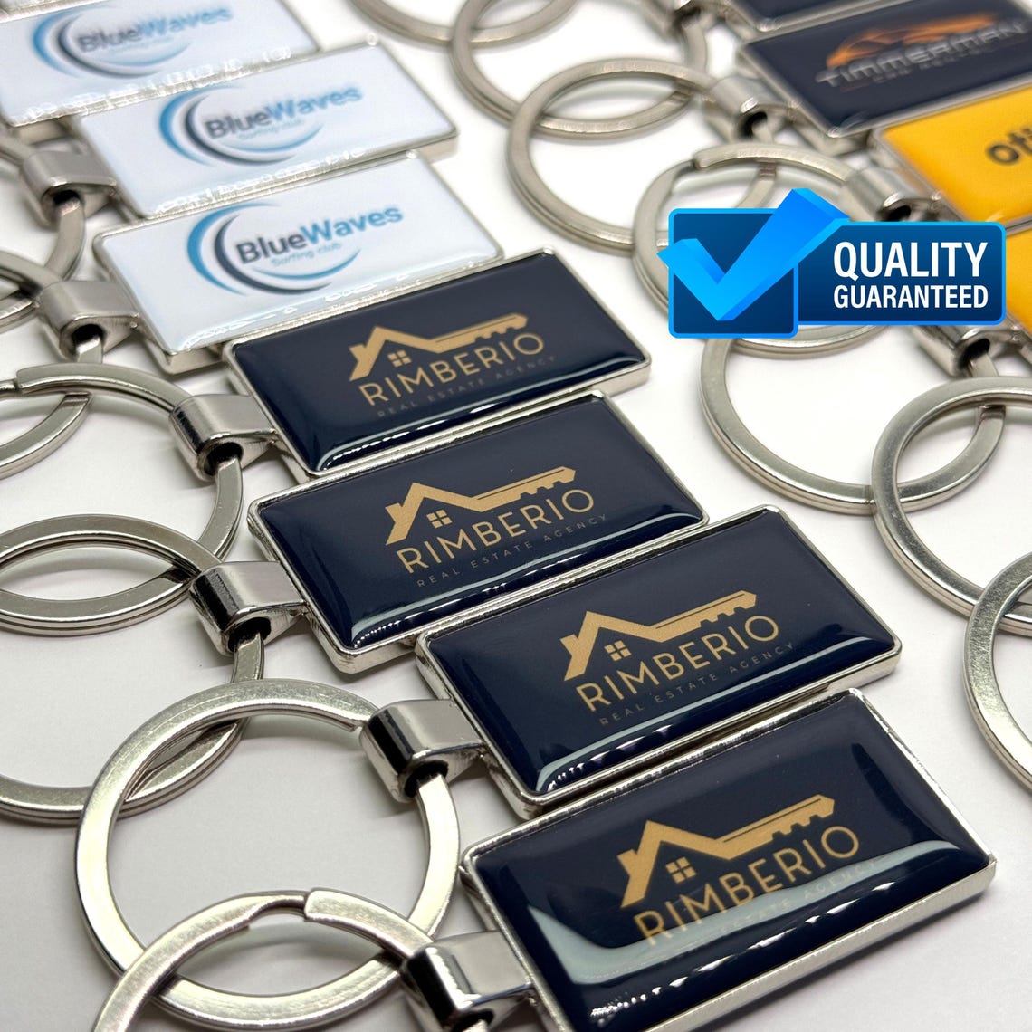 Custom Logo Keychains, Full Color Logo Tags Personalized Business ...